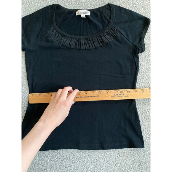 St. John Sport Top Small Short Sleeve Round Neck Raglan T Shirt Black Classic - Picture 9 of 12